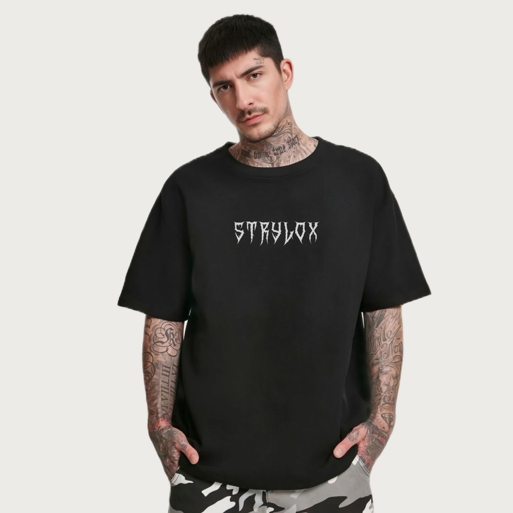 Black oversized graphic t-shirt